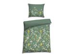 Bettwäsche FLORELLA "Alicee pfau Soft-Touch Satin, 50% Baumwolle, 50% Viskose", grün (pfau), B/L: 140cm x 200cm, 1 Stk., 1 Stk., Satin, B/L: 70cm x 90cm, Satin, Obermaterial: 50% Baumwolle CO. 50% Viskose CV. Obermaterial: 50% Baumwolle CO. 50% Viskose CV., Bettwäsche, Bettwäsche