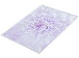 Badematte KLEINE WOLKE "Dahlia, Badvorleger, Badezimmer Teppich", lila (lavendel), H:5mm, Polyester, Badematten, Badematte, Badteppich, bedruckt, Blütenmotiv, Pastell Farben
