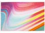 Badematte KLEINE WOLKE "Vibes, Badvorleger, Badezimmer Teppich", bunt (multicolor), H:5mm, Polyester, Badematten, Badematte, Badteppich, bedruckt, modernes Design, kräftige Farben