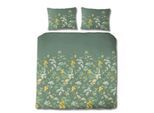 Bettwäsche FLORELLA "Alicee pfau Soft-Touch Satin, 50% Baumwolle, 50% Viskose", pfau, B/L: 200cm x 200cm, 1 Stk., 2 Stk., Satin, B/L: 70cm x 90cm, Satin, Obermaterial: 50% Baumwolle CO. 50% Viskose CV. Obermaterial: 50% Baumwolle CO. 50% Viskose CV., Bettwäsche, Bettwäsche