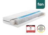 Taschenfederkernmatratze FAN "Solina Top T, 90x200 & mehr, 7 Zonen Wendematratze in 2 Härten", weiß, B:100cm H:22cm L:200cm, Bezug: 100% Polyester. Steppfüllung: 100% Polyester, Matratzen, Taschenfederkernmatratze, Haus & Garten Test "GUT", getestet in Gr. 90x200, H2+H3