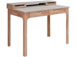 Schreibtisch OTTO HOME "Citra", beige (natur, weiß), B:110cm H:91cm T:65cm, Tische, Schreibtisch, mit melaminbeschichteter Tischplatte, aus teilmassivem Holz