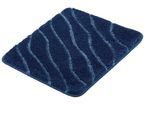 Badematte KLEINE WOLKE "Tram, Badvorleger, Badezimmer Teppich", blau (mare), H:20mm, Polyacryl, Badematten, Badematte, Badteppich, modernes Wellen Design, Hoch-Tief Effekt