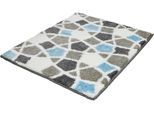Badematte KLEINE WOLKE "Sintra, Badvorleger, Badezimmer Teppich", grün (opal), H:15mm, Polyacryl, Badematten, Badematte, Badteppich, modernes Mosaikdesign