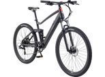 E-Bike TELEFUNKEN "Aufsteiger M937" Gr. 48, schwarz (schwarz, schwarz), Elektrofahrräder, 48cm, 29 Zoll (73,66cm), Pedelec, Elektrofahrrad, Damen u. Herren, E-MTB, Mountainbike, 29 Zoll