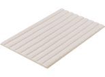 Badematte KLEINE WOLKE "Cord, Badvorleger, Badezimmer Teppich", beige (sandbeige), H:25mm, Polyacryl, Badematten, Badematte, Badteppich, Streifen Design, Hoch-Tief Effekt