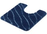 Badematte KLEINE WOLKE "Tram, Badvorleger, Badezimmer Teppich", blau (mare), H:20mm, Polyacryl, Badematten, Badematte, Badteppich, modernes Wellen Design, Hoch-Tief Effekt