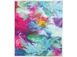 Badematte KLEINE WOLKE "Fusion, Badvorleger, Badezimmer Teppich", bunt (multicolor), H:5mm, Polyester, Badematten, Badematte, Badteppich, bedruckt, modernes Design, kräftige Farben