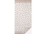 Handtuch ROSS Gr. 1, beige (weiß, sesam, gemustert), B:50cm L:100cm, 100% Baumwolle, Handtücher