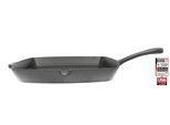 Grillpfanne ELO BASIC "48 cm x 32,2 cm", grau, B:32,2cm H:7,5cm L:48cm Ø:28cm, Pfannen, Außen emailliert
