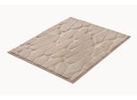 Badematte KLEINE WOLKE "»Tondo«, Badvorleger, Badezimmer Teppich", seide, H:5mm, Polyester, Badematten, Badematte, Badteppich, Uni Farben, moderens Design, Hoch-Tief Effekt