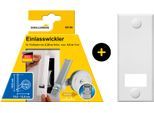 Einlass-Gurtwickler SCHELLENBERG "Unterputz, inkl. Abdeckplatte weiß", weiß, 1 Stk., Gurtwickler, 10,5 cm Lochabstand für das Rollladensystem Maxi