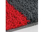 Badematte KLEINE WOLKE "»Dynamic«, Badvorleger, Badezimmer Teppich", rubin, H:20mm, Polyester, Badematten, Badematte, Badteppich, modernes geometrisches Design