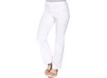Webhose SHEEGO, Damen, Gr. 24, Kurzgrößen, weiß, 70% Viskose, 25% Polyamid, 5% Elasthan, unifarben, Hosen
