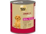 SELECT GOLD Nassfutter Hund Sensitive Junior Pferd mit Süßkartoffel 6x800 g