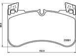 BREMBO Bremsbelagsatz, Scheibenbremse p44029 für LAND ROVER