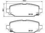 HELLA Bremsbelagsatz, Scheibenbremse 8db355040251 für JEEP