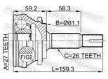 FEBEST Gelenksatz, Antriebswelle 0110aca30 Vorderachse für TOYOTA