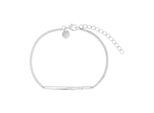 Silberarmband TOM TAILOR, silberfarben, weiß, weiß, Armbänder, Damen, 20cm, Silber 925 (Sterlingsilber), Silberarmband, mit Zirkonia (synth.)