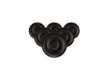Untertasse SELTMANN WEIDEN "Espressountertassen Liberty Velvet Black ø 11,9 cm 6er Set schwarz", schwarz, L:11,9cm, Speiseteller