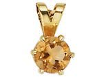 Kettenanhänger JOBO "Anhänger mit Citrin", gelb (gelbgold 585), Schmuckanhänger, Damen, Gelbgold 585, Kettenanhänger, 585 Gold