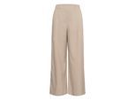 Stoffhose KAFFE "Casual Hose KAkaren", Damen, Gr. 42, N-Gr, beige (beige pinstripe cc), Obermaterial: 90% Polyester PES. 7% Viskose CV. 3% Elasthan EL., Hosen Stoffhose