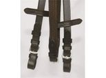 Hans Melzer Horse Equipment Hans Melzer Zügel Gurt braun/silber WB (Warmblut)