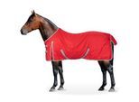 Equinate wasserdichte Regendecke Springfield mit Fleeceinnenfutter rot 1,65 m