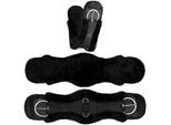 Equinate Westerngurt Classical anatomisch Lammfell schwarz 75 cm