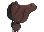 Equinate Reitpad Harper aus synthetischem Wildleder braun S