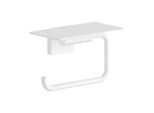 hansgrohe AddStoris S Toilettenpapierhalter 41789700 mit Ablage, matt weiß