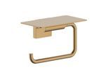 hansgrohe AddStoris S Toilettenpapierhalter 41789140 mit Ablage, brushed bronze