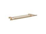 hansgrohe AddStoris S Handtuchablage 41781140 mit Handtuchhalter, Wandmontage, brushed bronze
