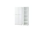 Aktenschrank Set 2-teilig MUENCHEN Weiß 5 Ordnerhöhen Schrank & Regal Glasfront Soft-Close Bürowand Made in Germany Kadima Design