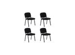hjh OFFICE Vierfußstuhl 4er Pack XT 600 Stoff