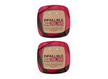 2 x L'Oréal Paris Infallible 24H Frischer Wear Puder-Foundation 9g - 220 Sand