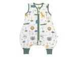 Babyschlafsack SCHLUMMERSACK "Schlafsack mit Füßen 0.5 Tog" Gr. 70, grün (dschungel), Schlafsäcke, Baby, L: 70cm, Obermaterial: 50% Baumwolle CO(Bio). 50% Viskose CV., L:70cm