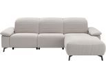 Ecksofa MUSTERRING "MR 370, intelligenter Komfort im modernen Design", beige (weiß), B:280cm H:83cm T:180cm, 95% Polyester, 5% Nylon, Sofas, Ecksofa, Optionale Relaxfunktion, flexible Kopfteile & klappbare Armlehnen
