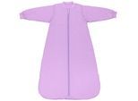 Babyschlafsack SCHLUMMERSACK "Schlafsack ohne Füßen 1.0 Tog" Gr. 90, lila (lavendel), Schlafsäcke, Baby, L: 90cm, Obermaterial: 100% Baumwolle CO., L:90cm