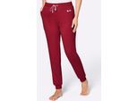 Dehnbund-Hose FEEL GOOD, Damen, Gr. 24/25, Kurzgrößen, kirsche, weiß, 50% Baumwolle, 50% Polyester, unifarben, Hosen