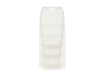 Midirock KAFFE "Rock KAanne", Damen, Gr. M, weiß (chalk), Obermaterial: 55% Baumwolle CO. 42% Nylon NY. 3% Elasthan EL., Röcke