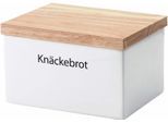 Vorratsdose CONTINENTA, weiß, B:13,5cm H:11cm L:17,5cm, Keramik, Lebensmittelaufbewahrungsbehälter, Vorratsdose, Handarbeit