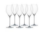 Champagnerglas SPIEGELAU "Champagnergläser Sparkling Party 450 ml 6er Set transparent", bunt (transparent), B:8,6cm H:26,4cm Ø:8,6cm, Glas, Trinkgefäße, Champagnerglas, Spülmaschinenfest