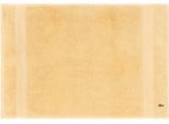 Badematte LACOSTE "LLECROCO", beige (sesame), H:3mm, Baumwolle, Badematten, Badematte, mit Label-Applikationen