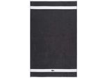 Badetuch LACOSTE "LCASUAL", bitume, B:90cm L:150cm, Frottier, Obermaterial: 100% Baumwolle, Handtücher, Badetuch, mit Label-Applikationen