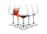Rotweinglas "Pinot Noir / Nebbiolo Weingläser Grape 750 ml 6er Set transparent", bunt (transparent), B:11,1cm H:23,5cm Ø:11,1cm, Glas, RIEDEL THE WINE GLASS COMPANY, Trinkgefäße, Rotweinglas, Spülmaschinengeeignet
