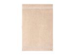 Badetuch LACOSTE "LLECROCO", beige (cappuccino), B:100cm L:150cm, Frottier, Obermaterial: 100% Baumwolle, Handtücher, Badetuch, mit Label-Applikationen