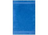 Badetuch LACOSTE "LLECROCO", blau (aerien), B:100cm L:150cm, Frottier, Obermaterial: 100% Baumwolle, Handtücher, Badetuch, mit Label-Applikationen