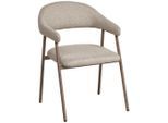 Mid.you Armlehnstuhl, Beige, Metall, Textil, Rundrohr, 61x79x59 cm, Esszimmer, Stühle, Esszimmerstühle, Armlehnenstühle