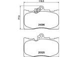 HELLA Bremsbelagsatz, Scheibenbremse 8db355012121 für MAZDA LEXUS TOYOTA
